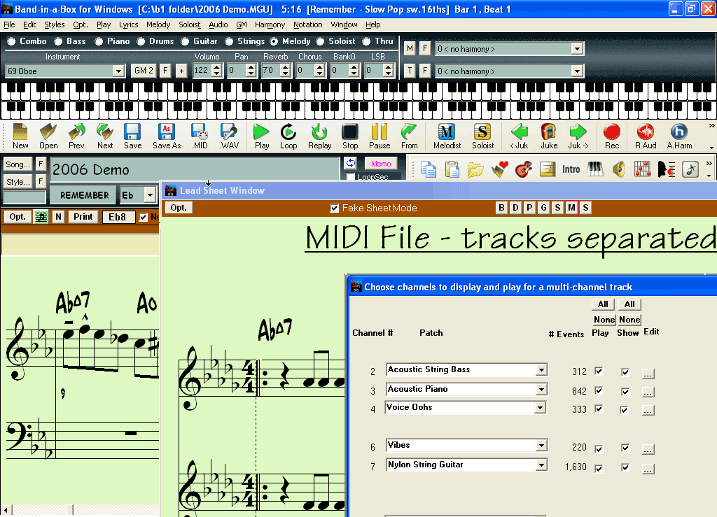 band in the box software